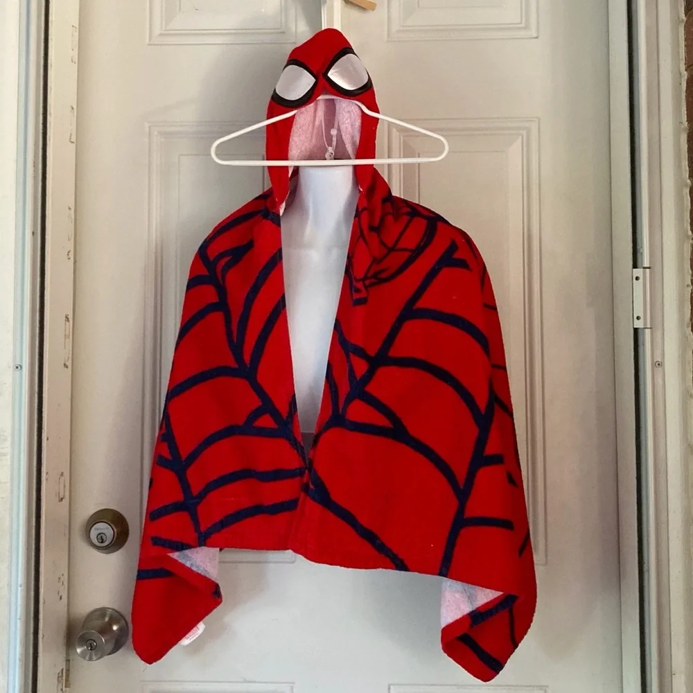 SPIDERMAN Hooded Bath Towel Beach Towel Kids Boys Girls UNISEX Size 3+
